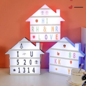 Cinematic Light Box House With Letters Online | Tinyminymo